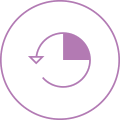 Icon showing flexibile calendar time-slots